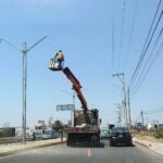 Por concluir el cambio de luminarias en Tulancingo